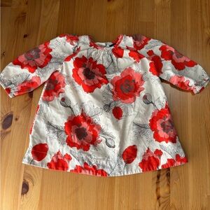 Baby Gap 100% Cotton Floral Dress‎ Size 6-12 Months